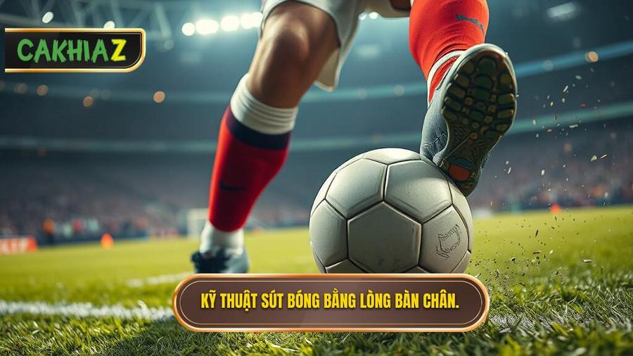 Kỹ thuật sút bóng bằng lòng bàn chân phải: Bí kíp làm chủ đường bóng cực đỉnh 1 Kỹ thuật sút bóng bằng lòng bàn chân