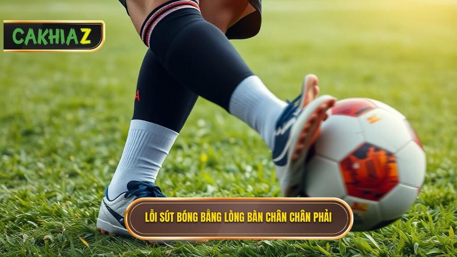 Kỹ thuật sút bóng bằng lòng bàn chân phải: Bí kíp làm chủ đường bóng cực đỉnh 3 Lỗi sút bóng bằng lòng bàn chân chân phải