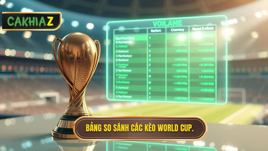 Tỷ Lệ Bóng Đá World Cup: Cẩm Nang Toàn Tập Cho Tín Đồ Túc Cầu Giáo 3 Bảng so sánh các loại kèo World Cup phổ biến